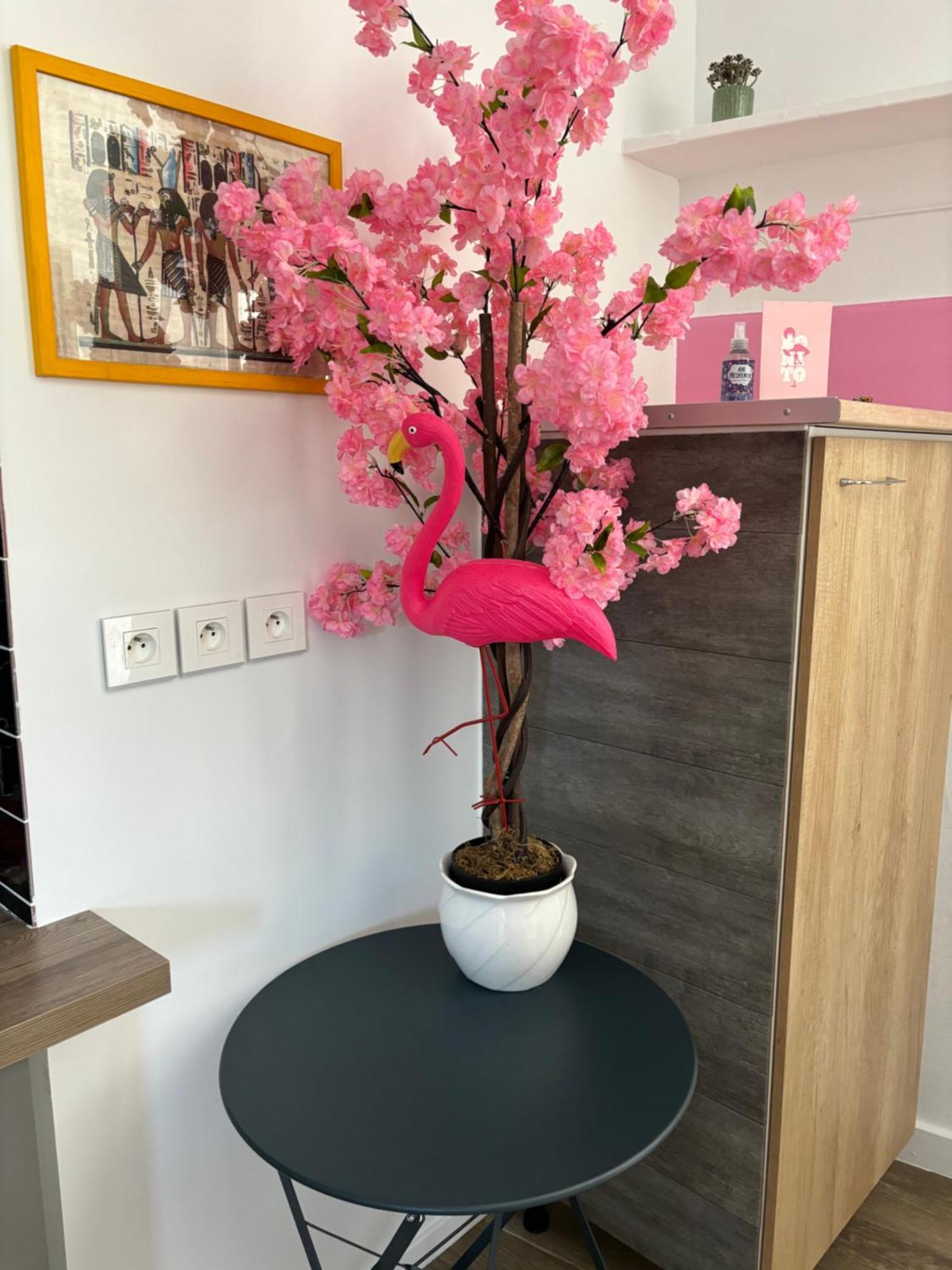 Maison Pink Flamingo Aeroport Tille 2 A 4 Personnes Esterno foto